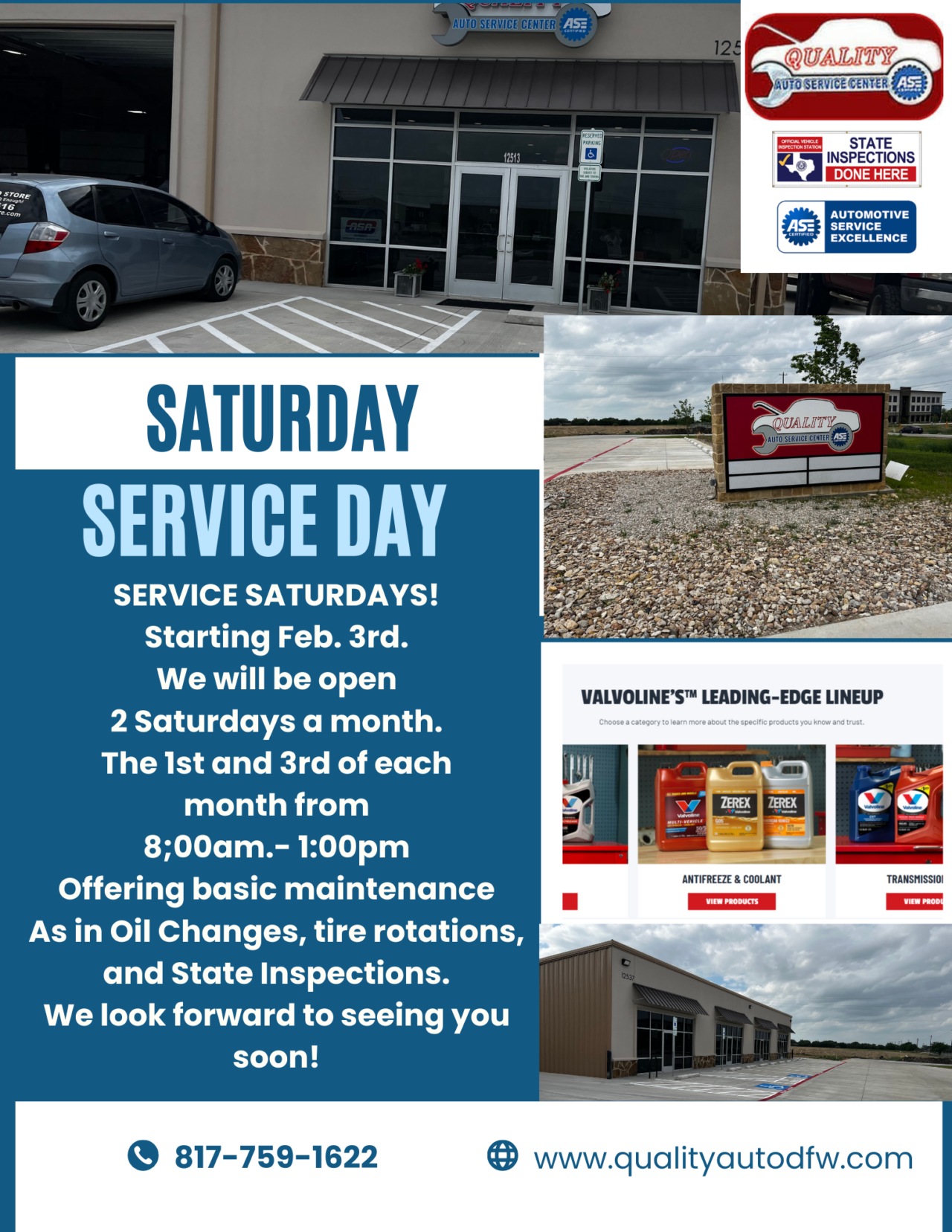 Quality Auto Repair Haslet TxState Inspection Haslet Texas